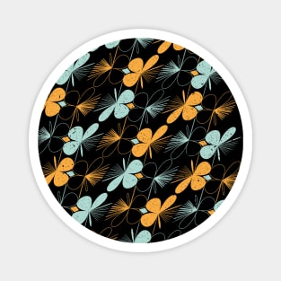 Floral shapes seamless pattern Magnet